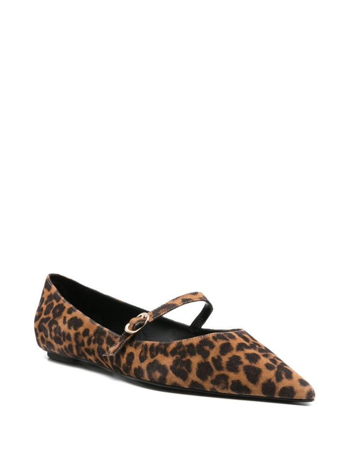 Stuart Weitzman Ballerina marrone leopardata