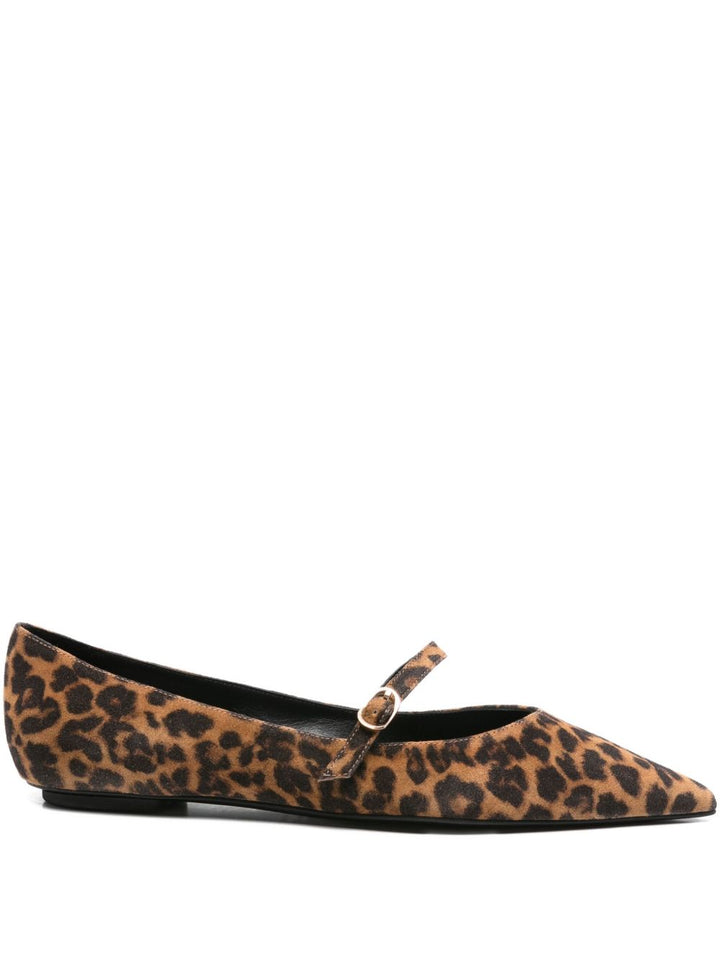 Stuart Weitzman Ballerina marrone leopardata