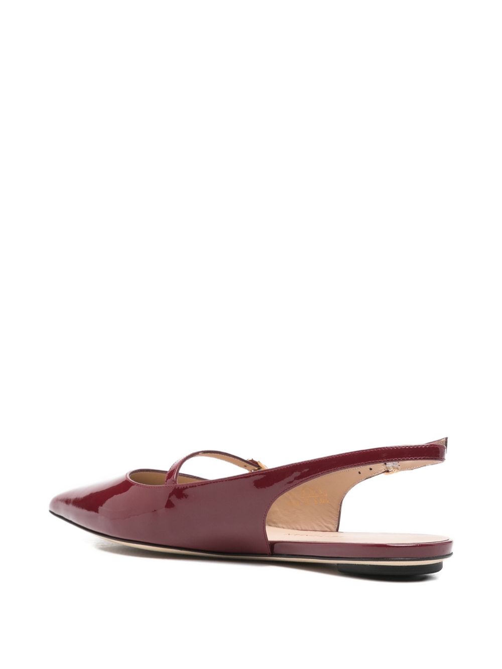 Stuart Weitzman Ballerina in pelle di vitello bordeaux