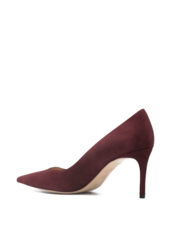 Stuart Weitzman Decollete con tacco viola antico in camoscio