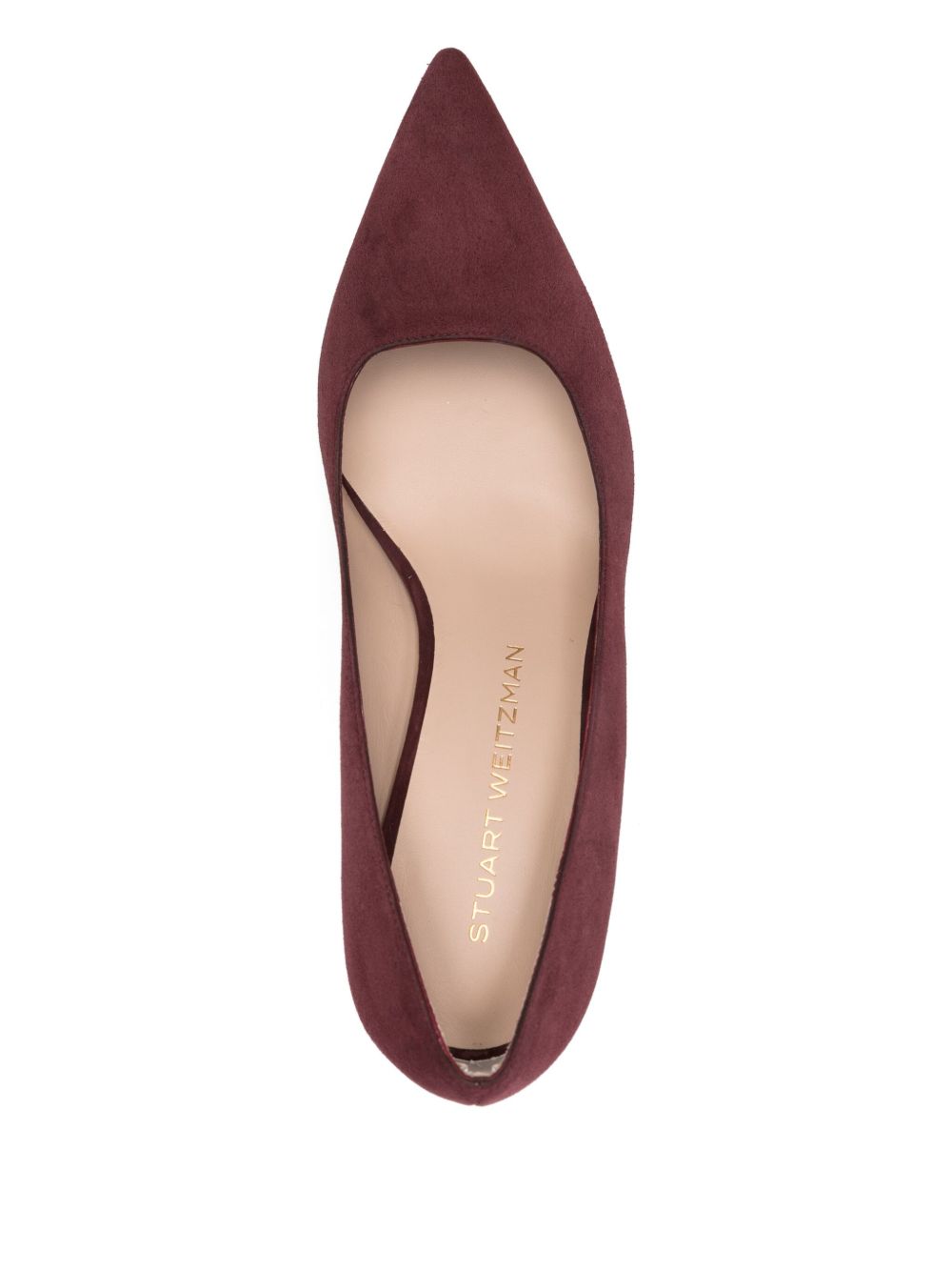 Stuart Weitzman Decollete con tacco viola antico in camoscio