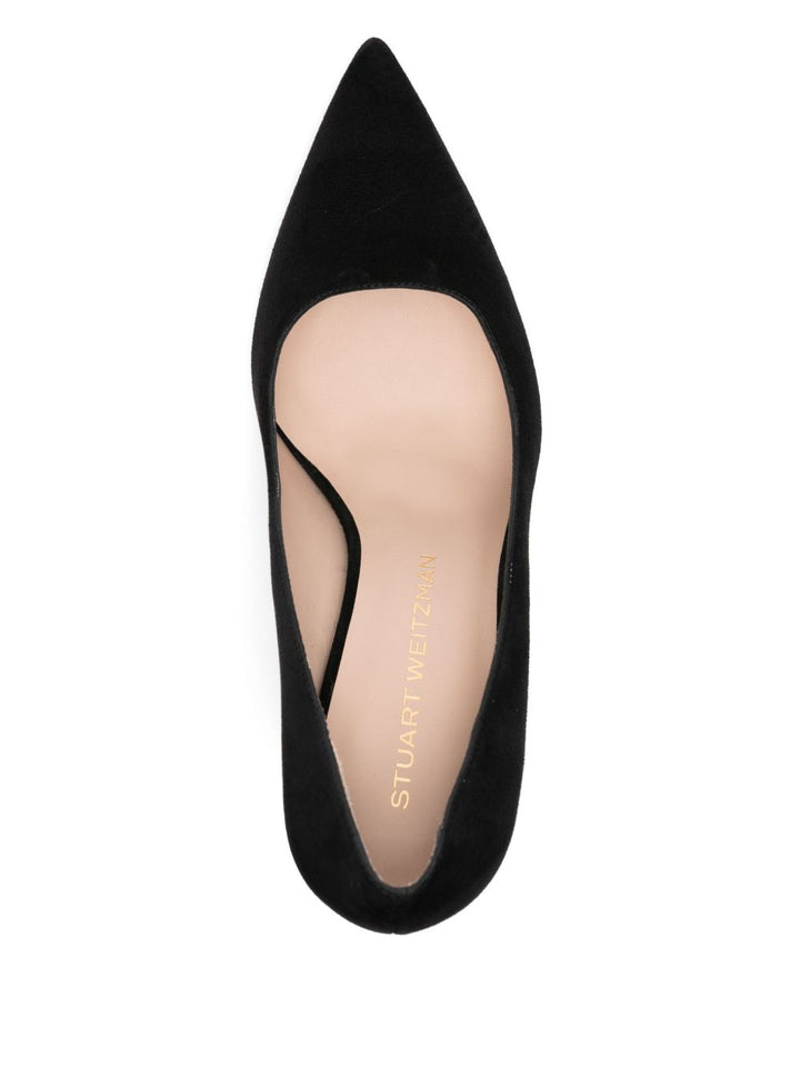 Stuart Weitzman décolleté slip-on in camoscio nero