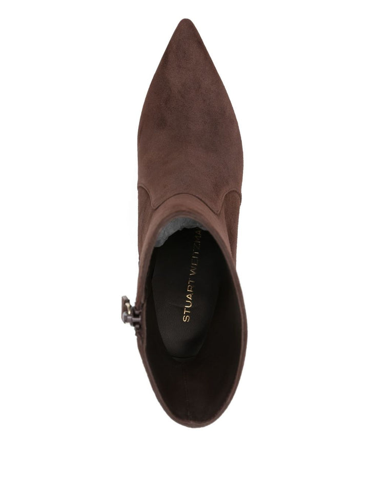 Stuart Weitzman Stivaletti marroni in camoscio
