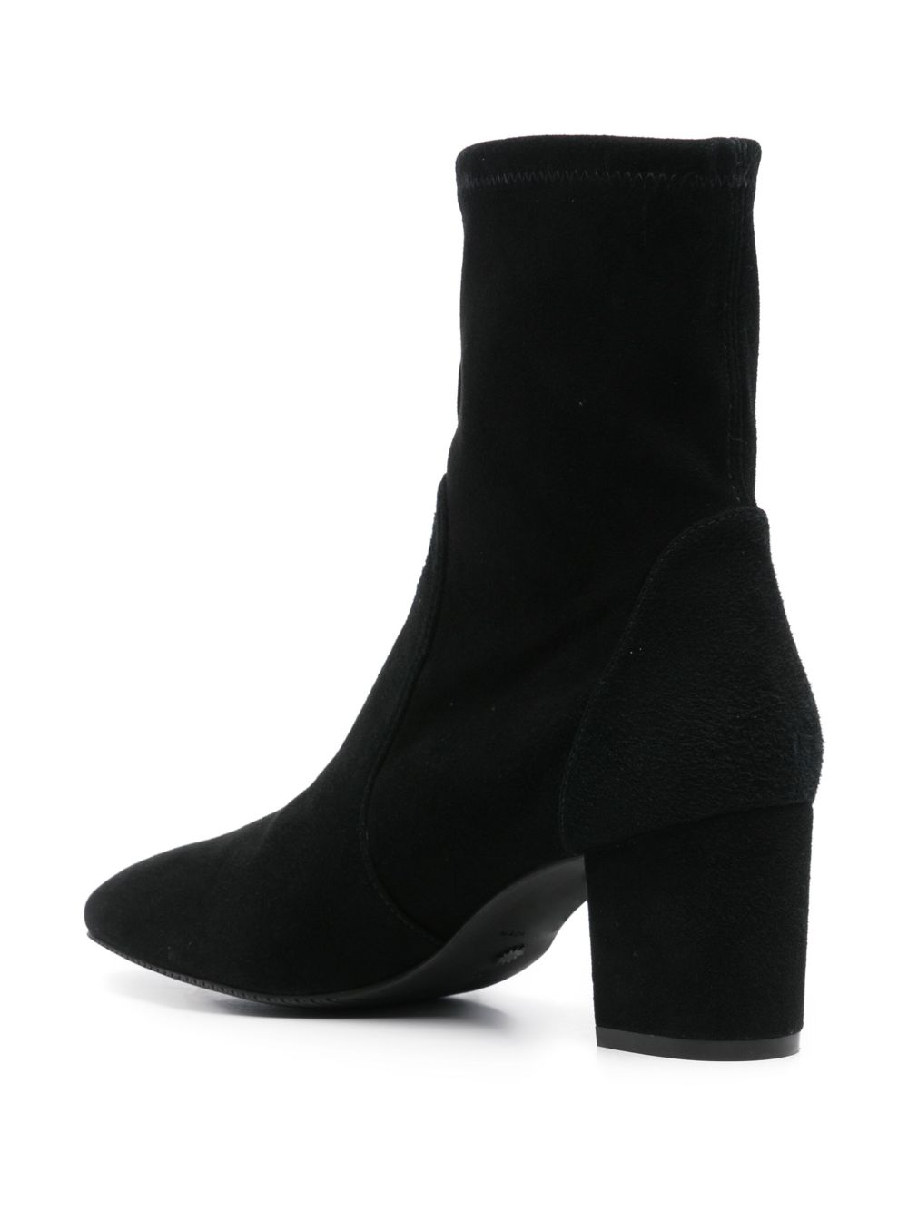 Stuart Weitzman Stivaletto nero con punta a mandorla