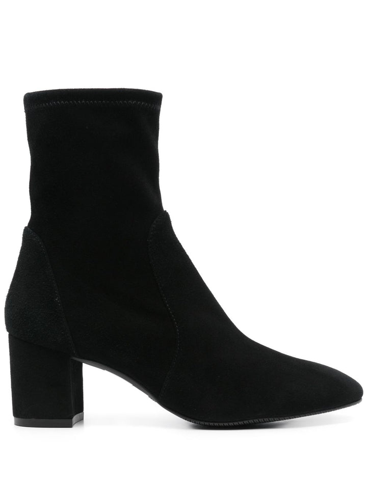Stuart Weitzman Stivaletto nero con punta a mandorla