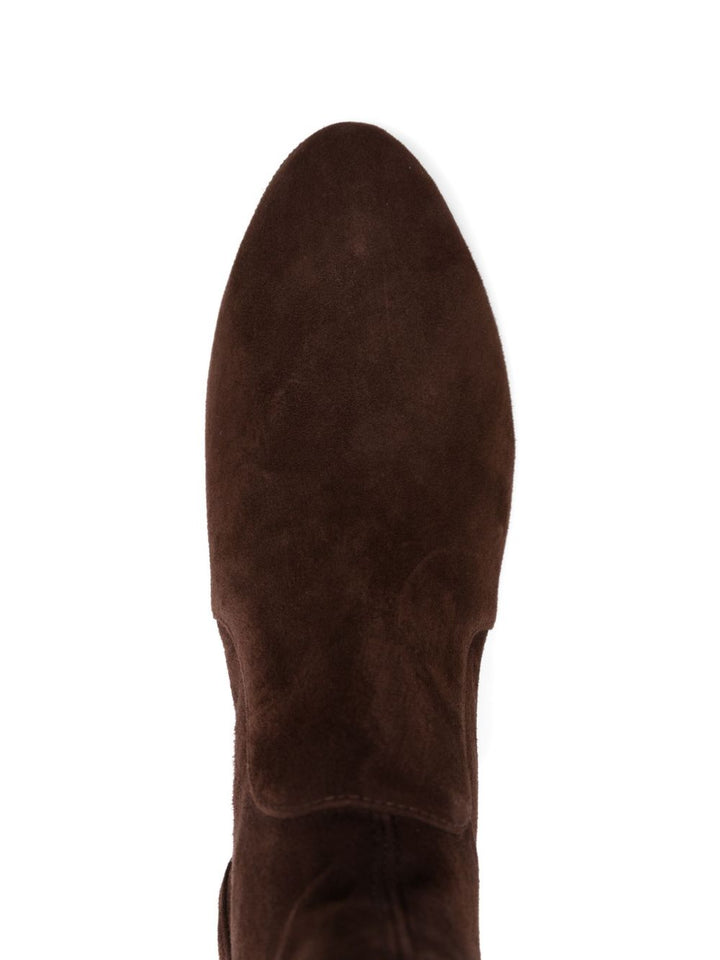 Stuart Weitzman
Stivaletto marrone con punta a mandorla