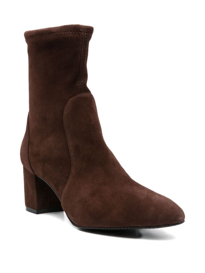 Stuart Weitzman
Stivaletto marrone con punta a mandorla