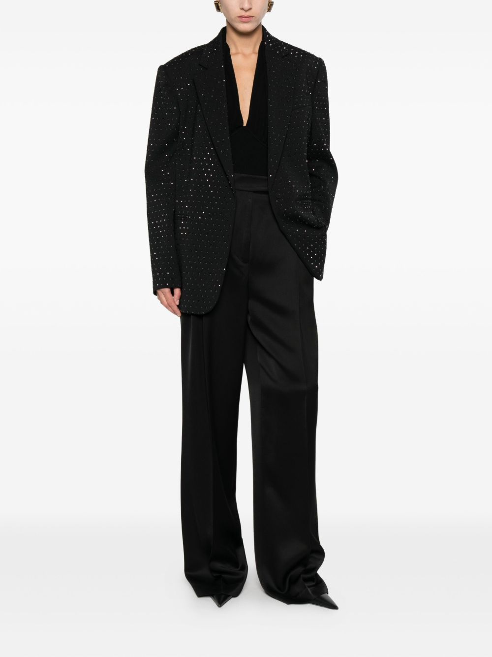 THE ANDAMANE Blazer monopetto con cristalli