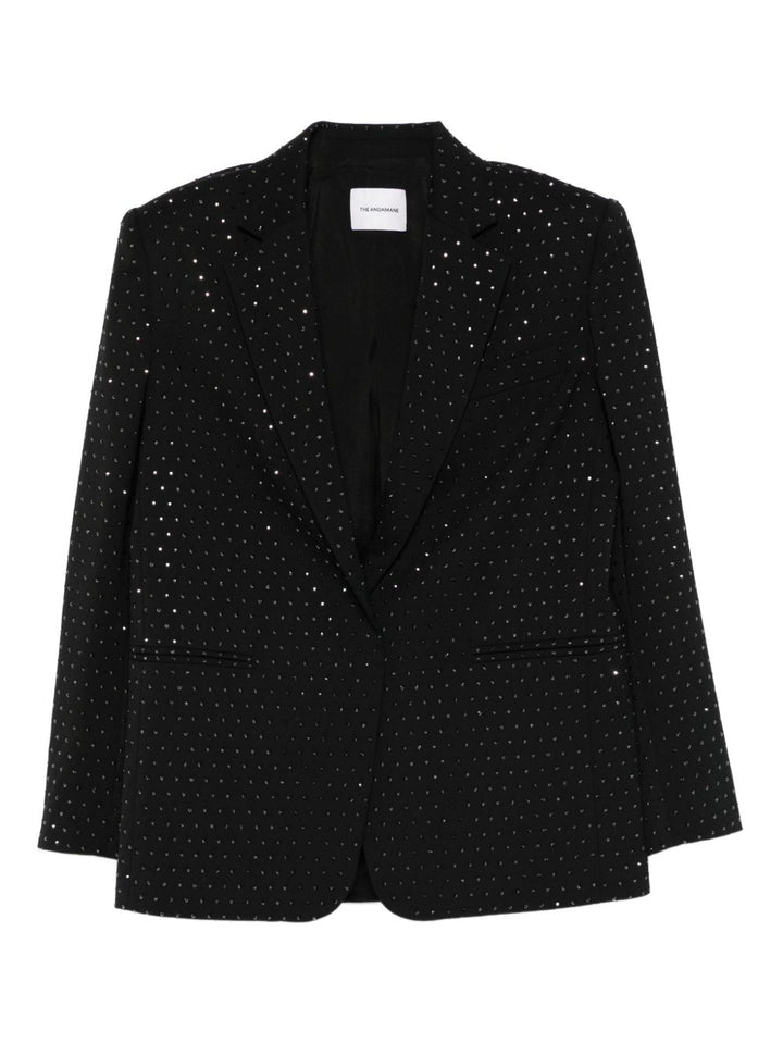 THE ANDAMANE Blazer monopetto con cristalli