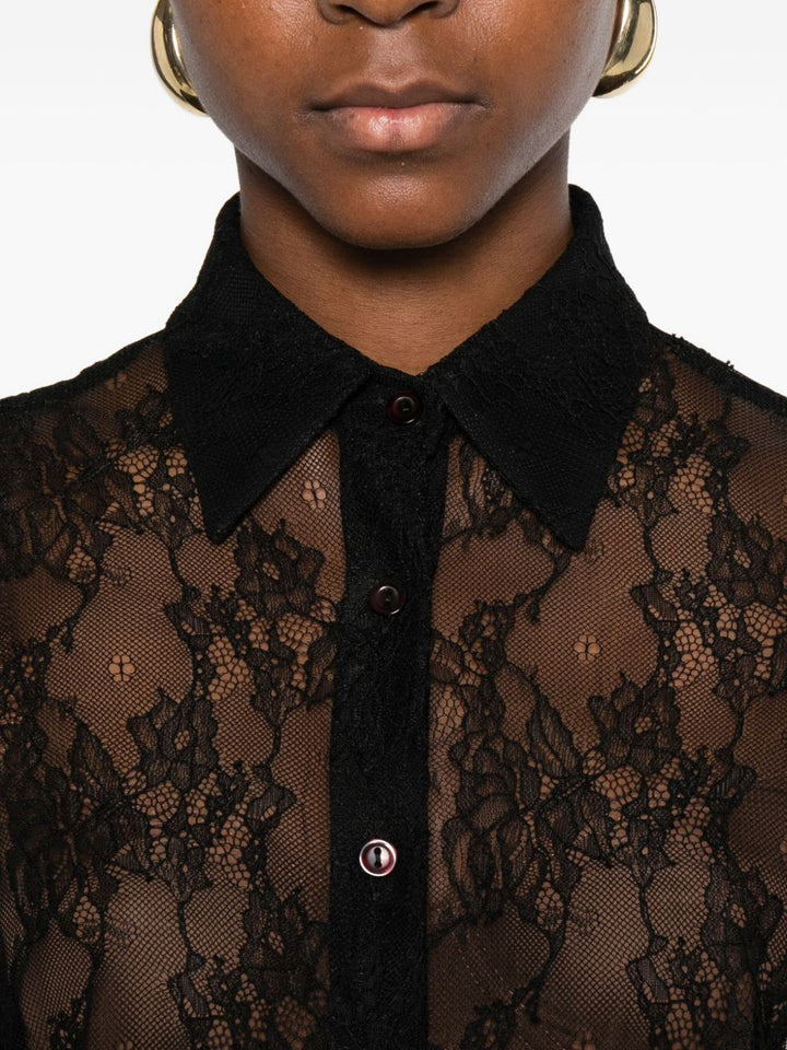 THE NINA STUDIO Camicia in pizzo con bottoni