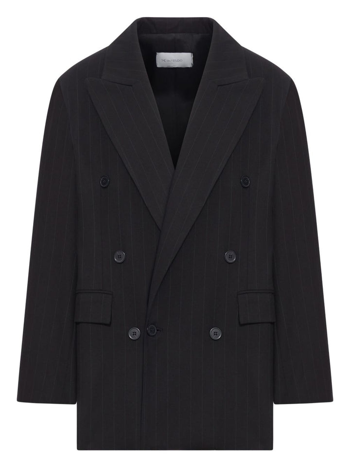 THE NINA STUDIO Blazer doppiopetto gessato