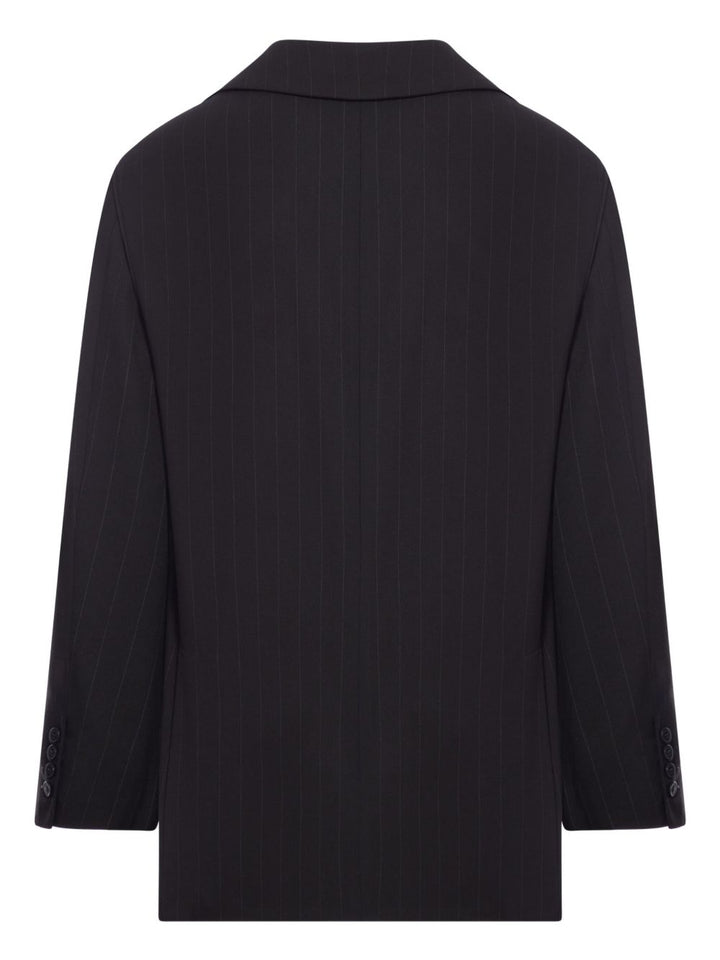 THE NINA STUDIO Blazer doppiopetto gessato