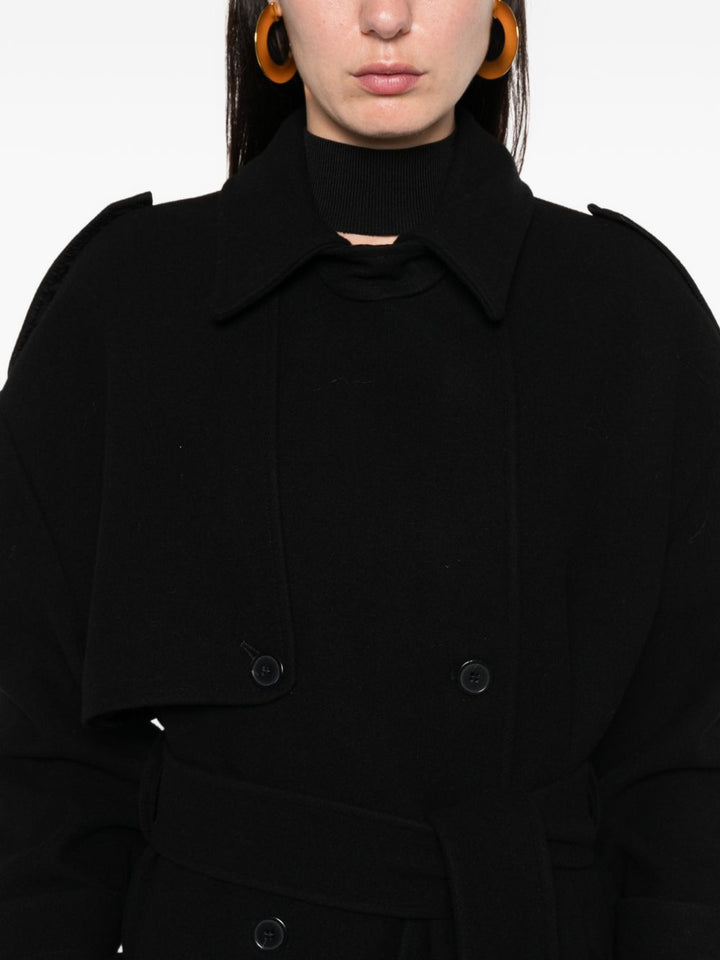 THE NINA STUDIO Cappotto doppiopetto con cintura