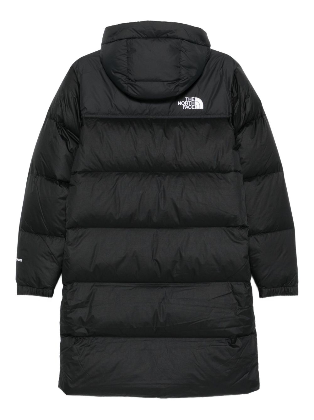 THE NORTH FACE KIDS Parka nero lungo Nuptse da ragazzi