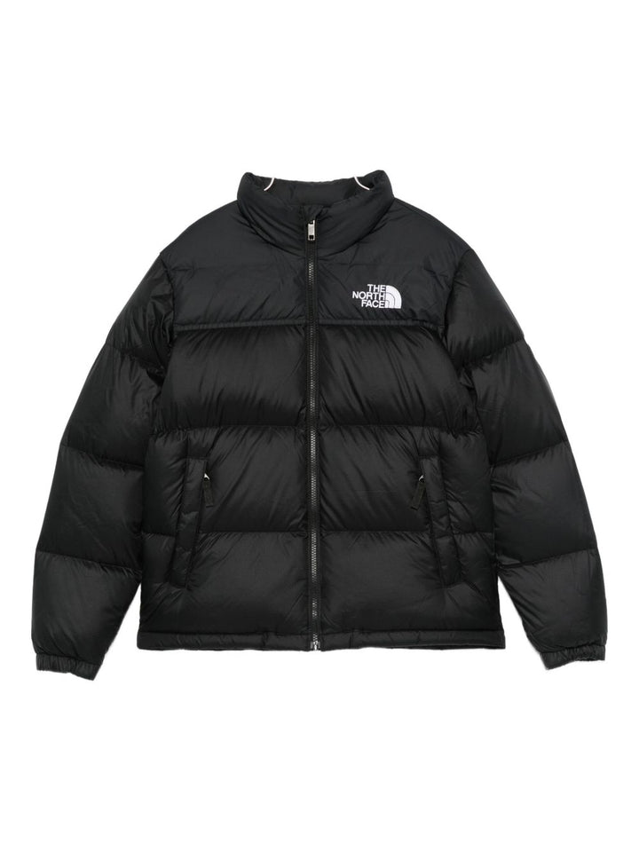 The North Face kids piumono nero con zip