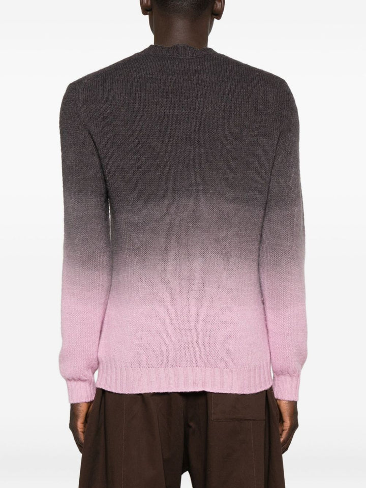 Tintoria Mattei Maglione girocollo effetto sfumato