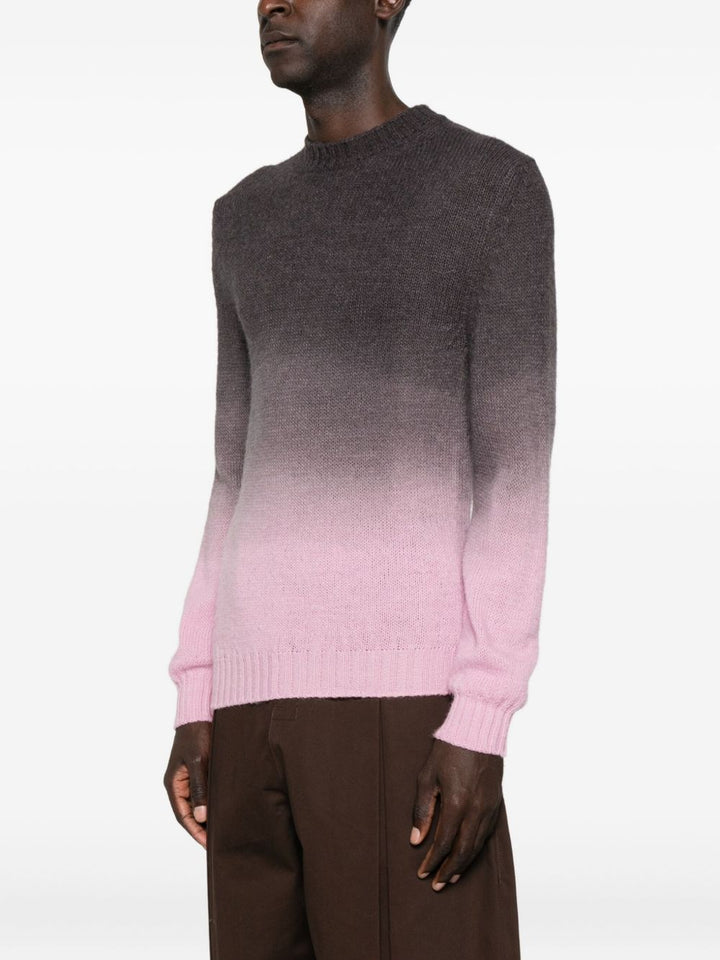 Tintoria Mattei Maglione girocollo effetto sfumato