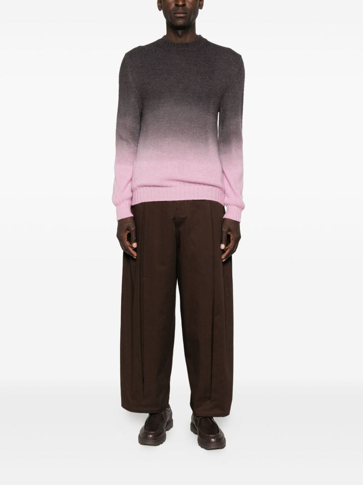 Tintoria Mattei Maglione girocollo effetto sfumato