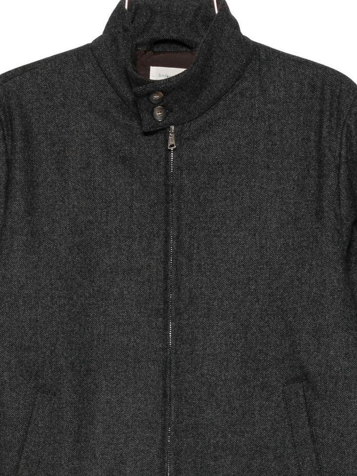 Tintoria Mattei Giacca a spina di pesce con zip