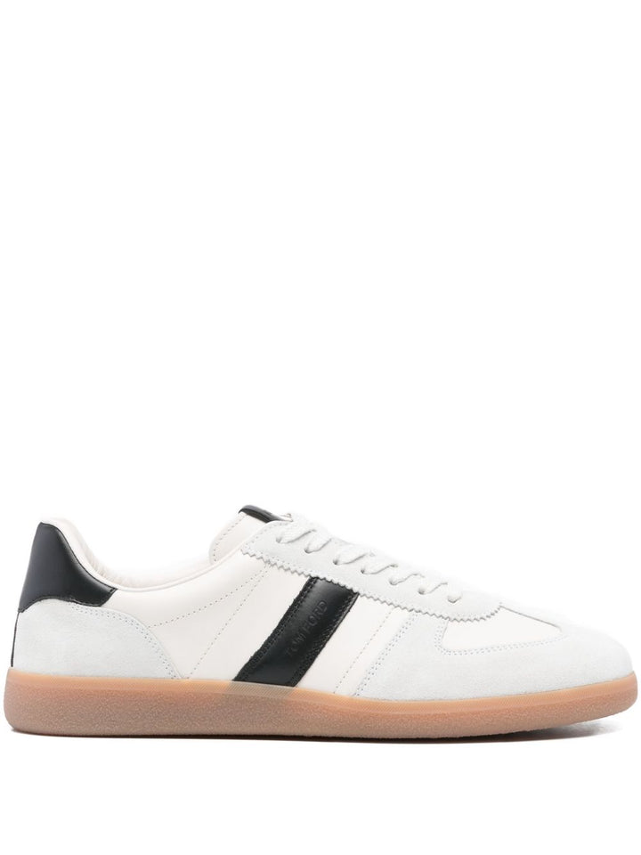 TOM FORD
Sneakers a righe in pelle scamosciata
