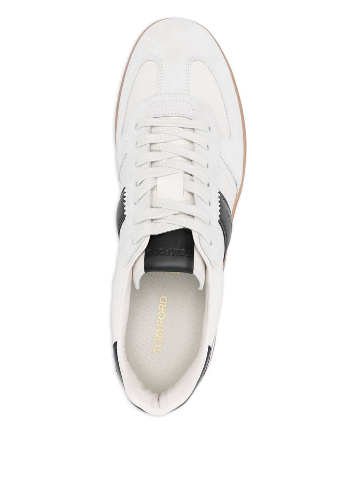 TOM FORD
Sneakers a righe in pelle scamosciata