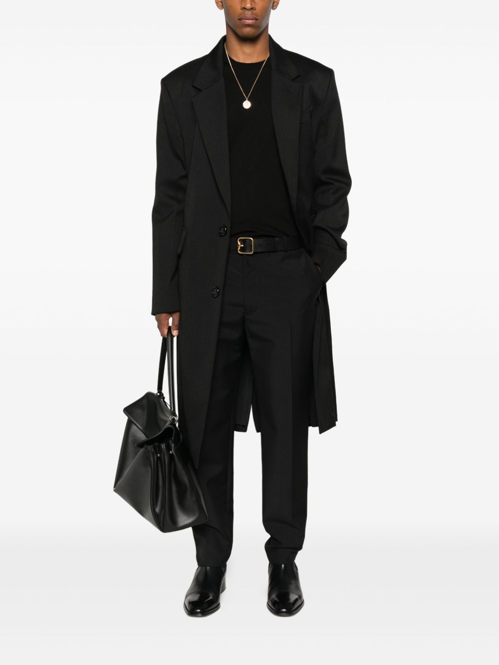 Tom Ford Maglione girocollo in seta nera