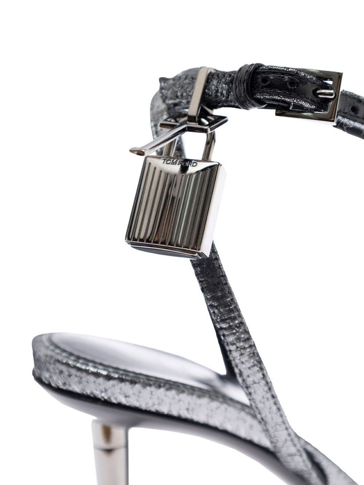 TOM FORD Sandali con tacco metallizzato