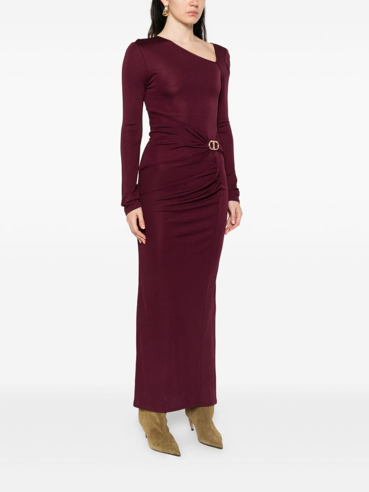 TWINSET
Abito lungo asimmetrico drappeggiato