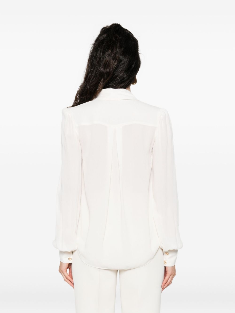 TWINSET
chain-embellished polo blouse