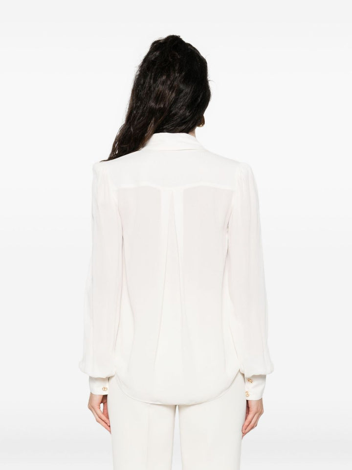 TWINSET
chain-embellished polo blouse
