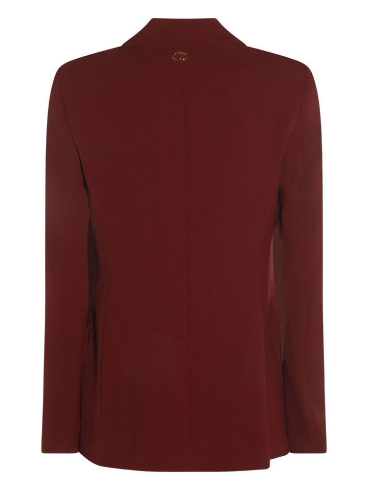 Twinset
Giacca bordeaux con revers a lancia