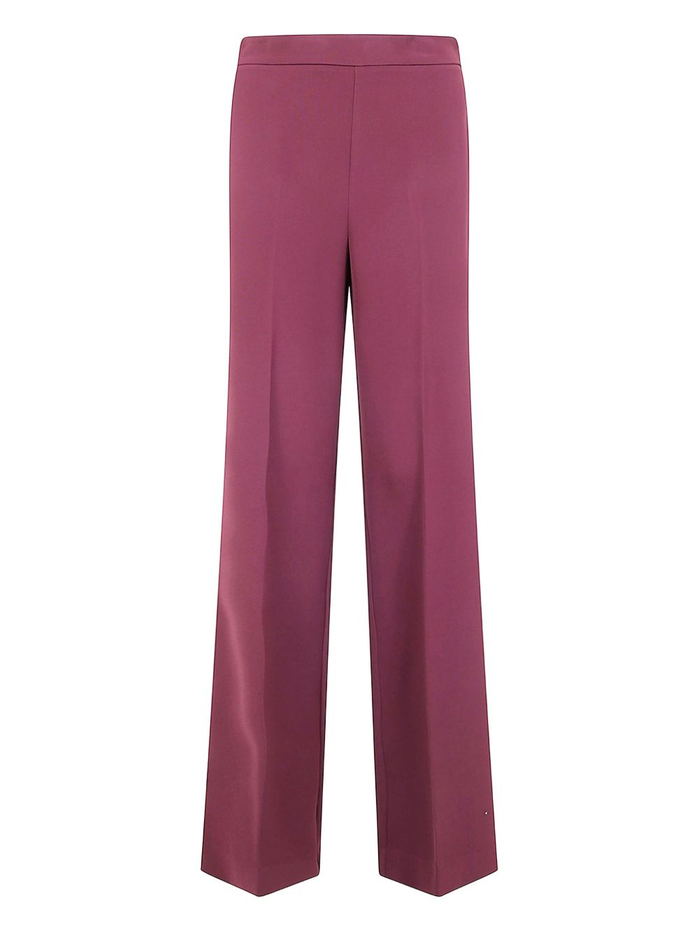 Twinset Pantaloni bordeaux con orlo dritto