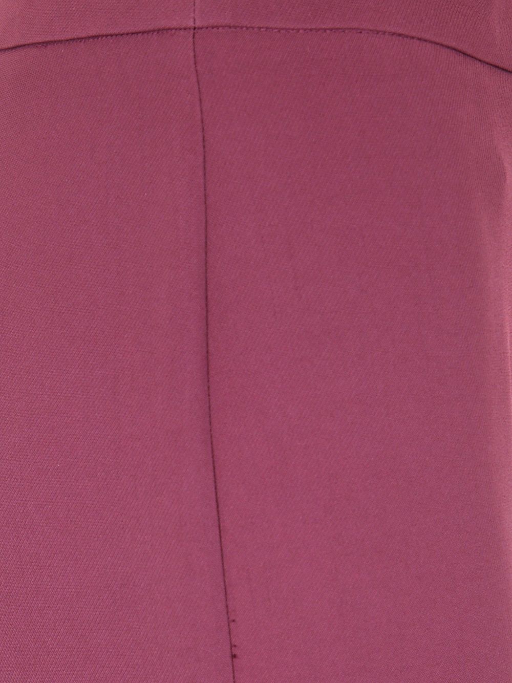 Twinset Pantaloni bordeaux con orlo dritto