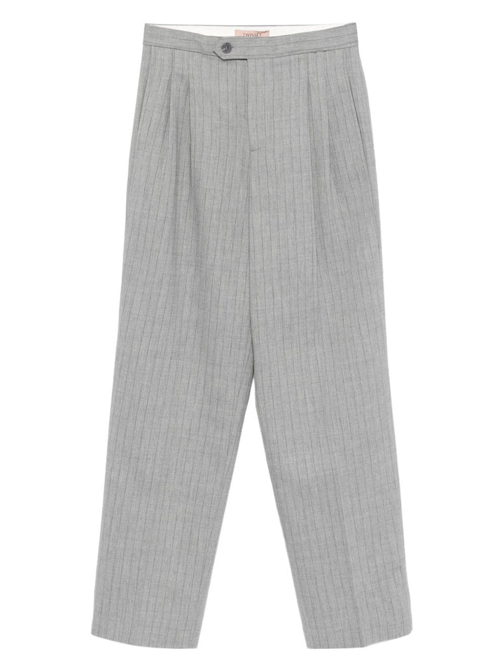 TWINSET Pantaloni gessati con piega