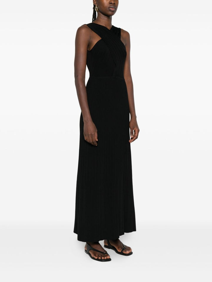 Twinset Abito nero con scollo a V