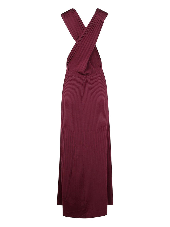 Twinset
Abito in maglia a coste bordeaux