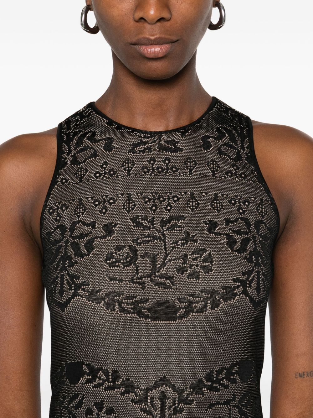 Twinset Abito nero senza maniche