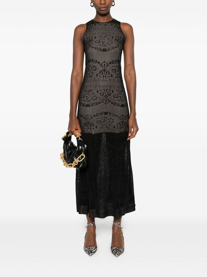 Twinset Abito nero senza maniche