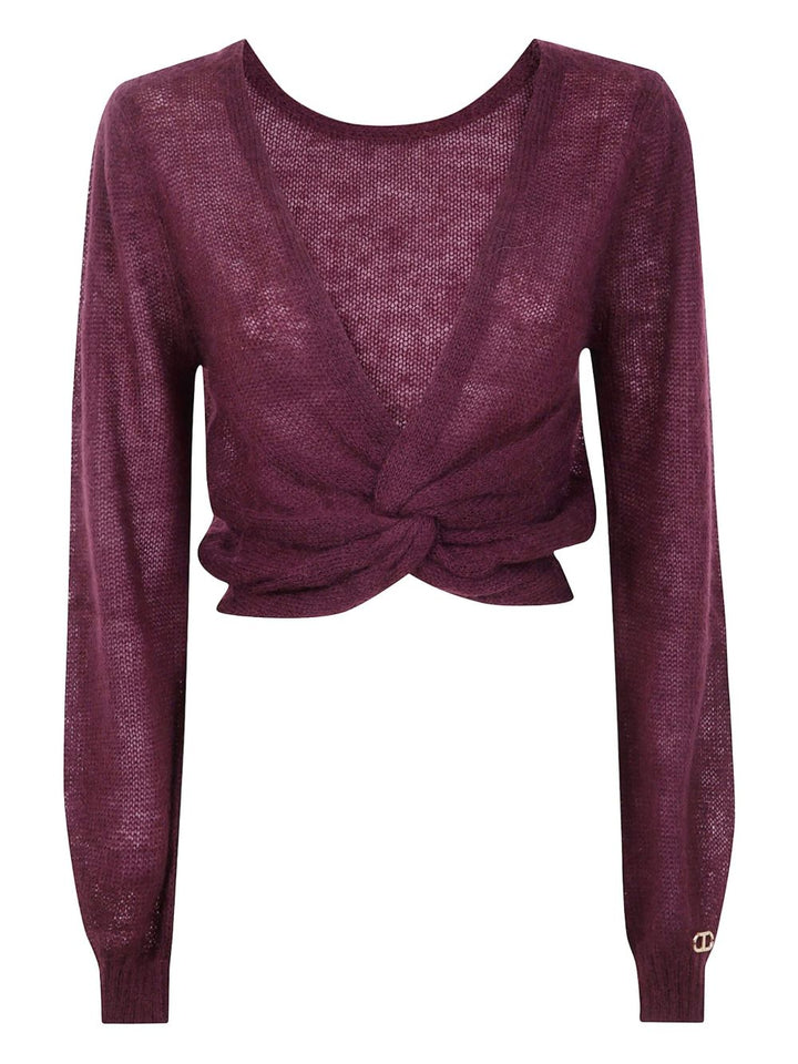 Twinset
Maglione avvolgente bordeaux