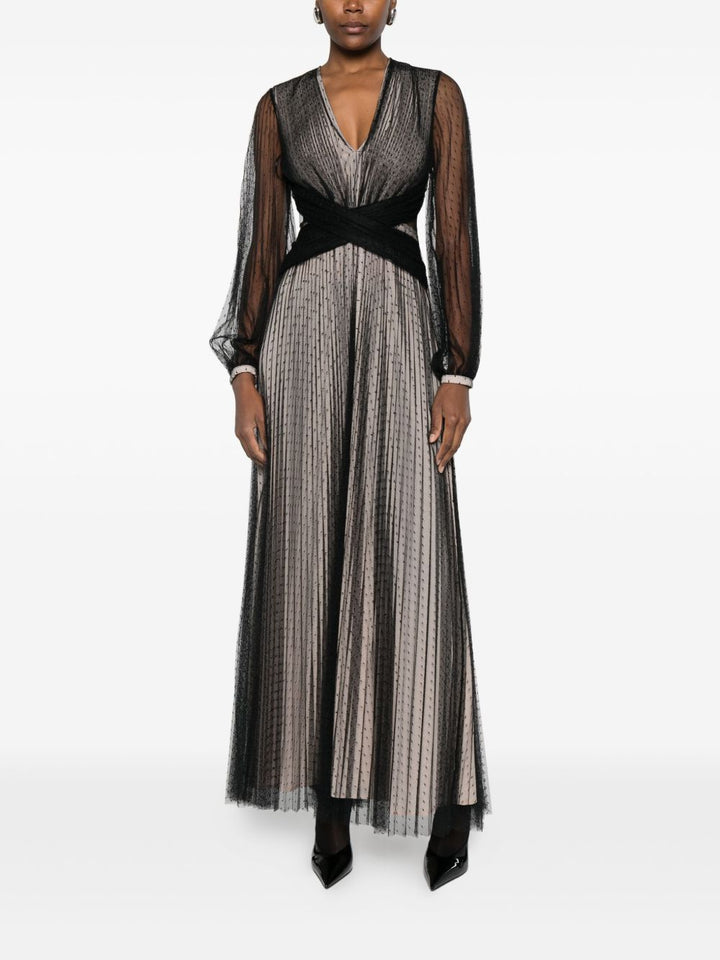 TWINSET Abito lungo plissettato