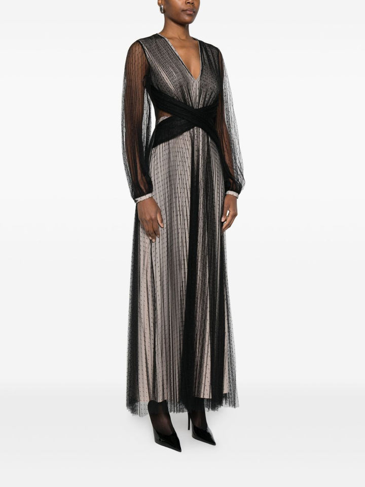 TWINSET Abito lungo plissettato