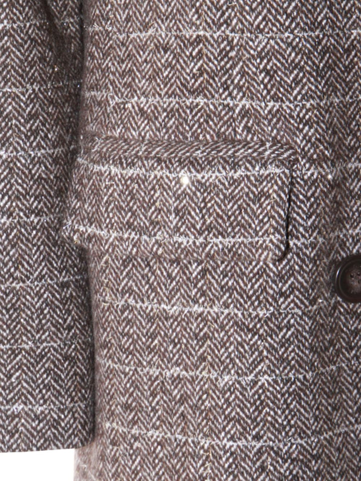 TWINSET Cappotto doppiopetto a spina di pesce