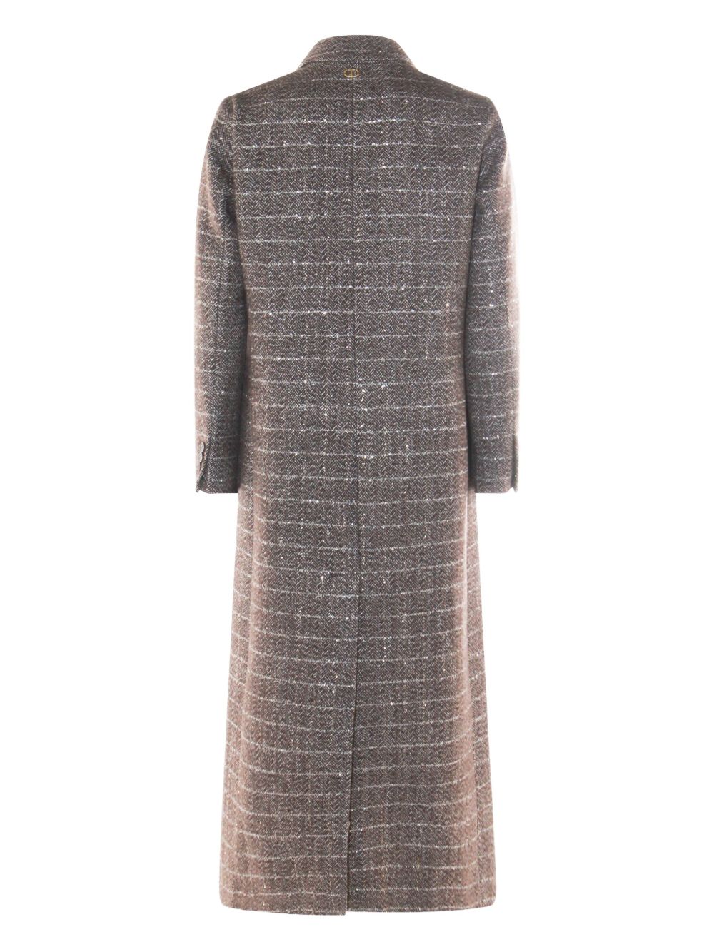 TWINSET Cappotto doppiopetto a spina di pesce