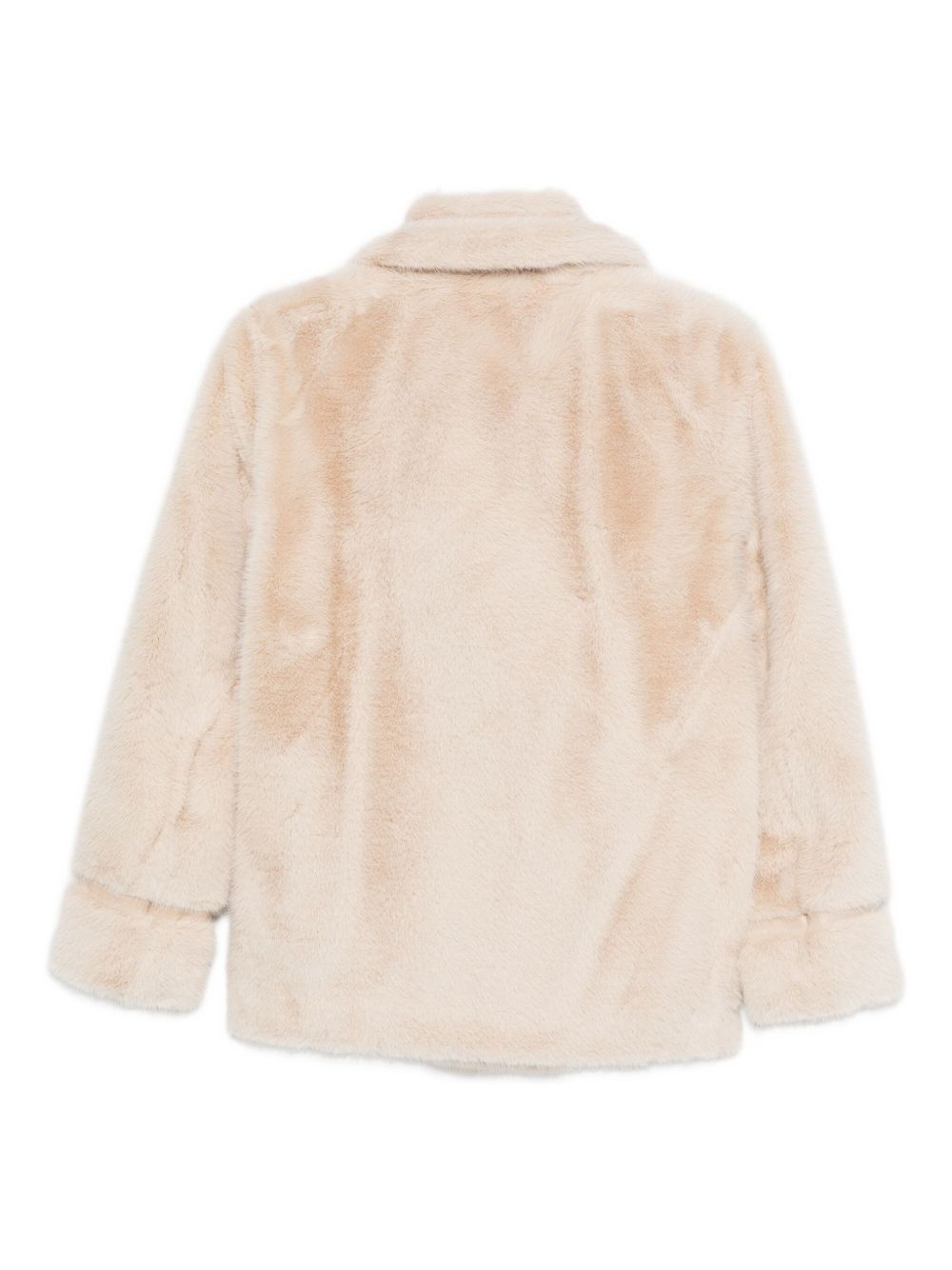 TWINSET Cappotto doppiopetto in pelliccia sintetica