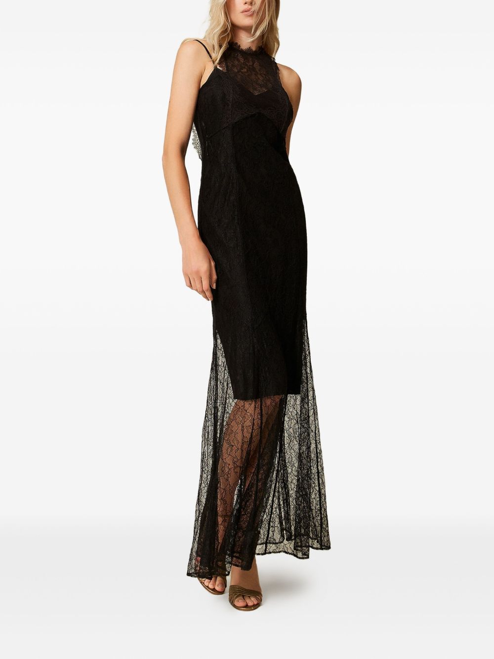 TWINSET Abito lungo con applicazione