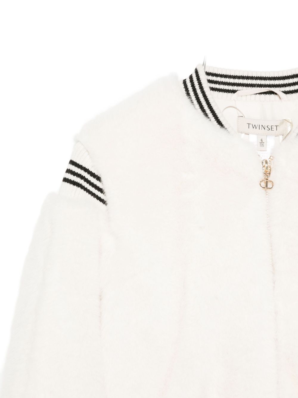 TWINSET Kids Bomber con dettaglio a righe