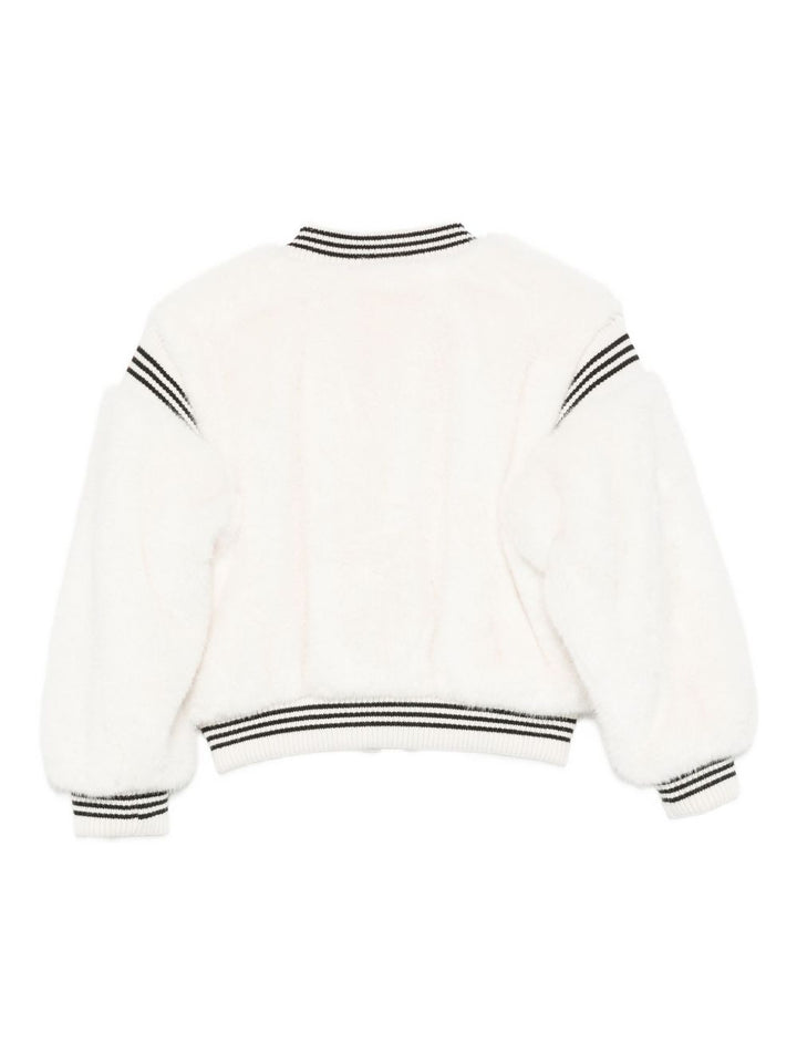 TWINSET Kids Bomber con dettaglio a righe