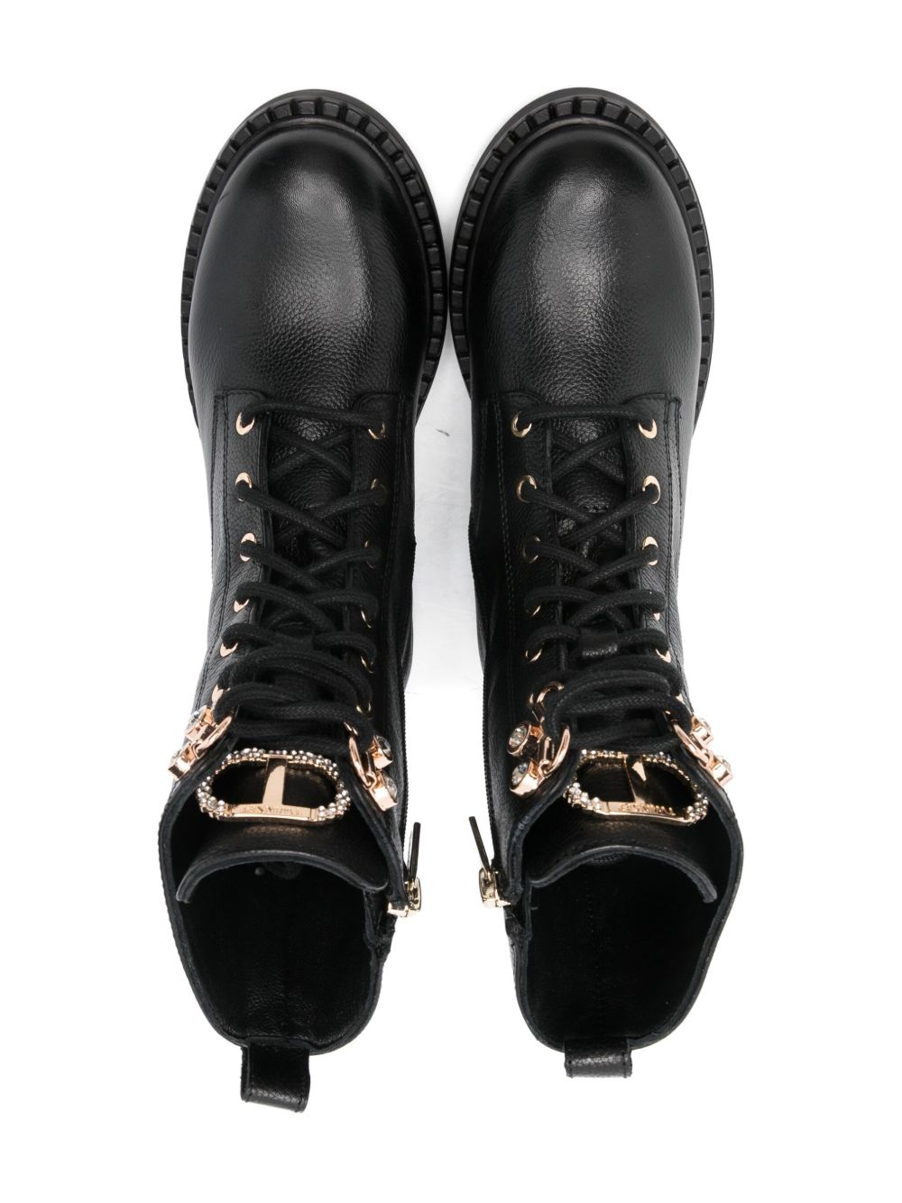 TWINSET Kids Anfibi con strass Oval T