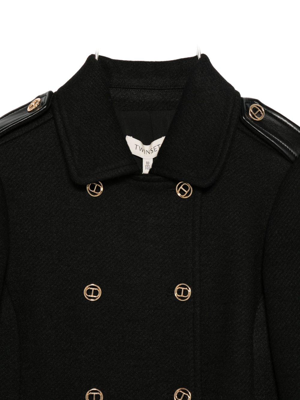 TWINSET Kids Cappotto doppiopetto con spalline