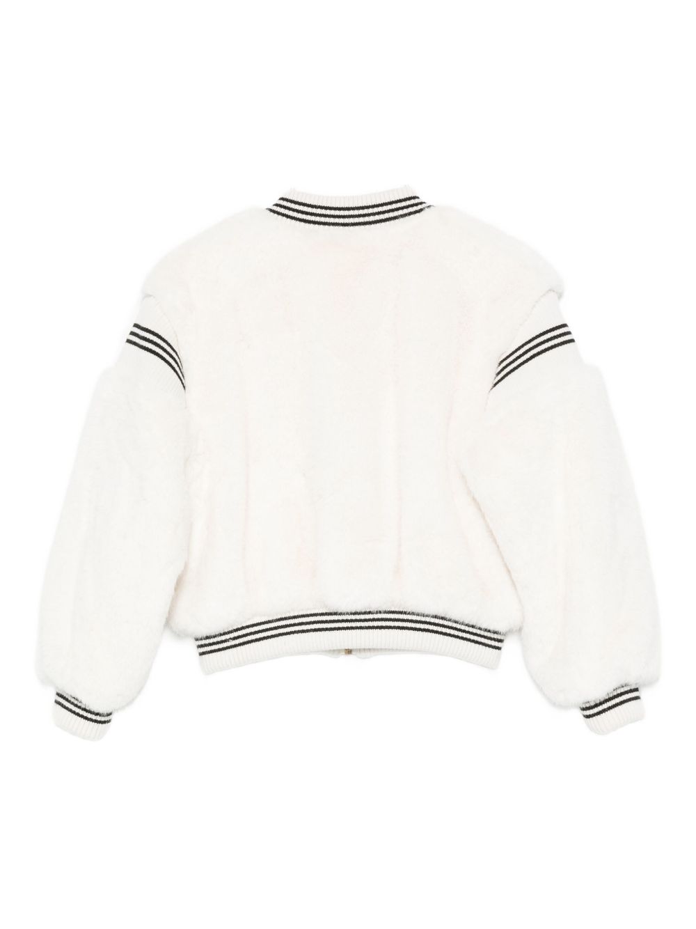 TWINSET Kids Cappotto con polsini a righe